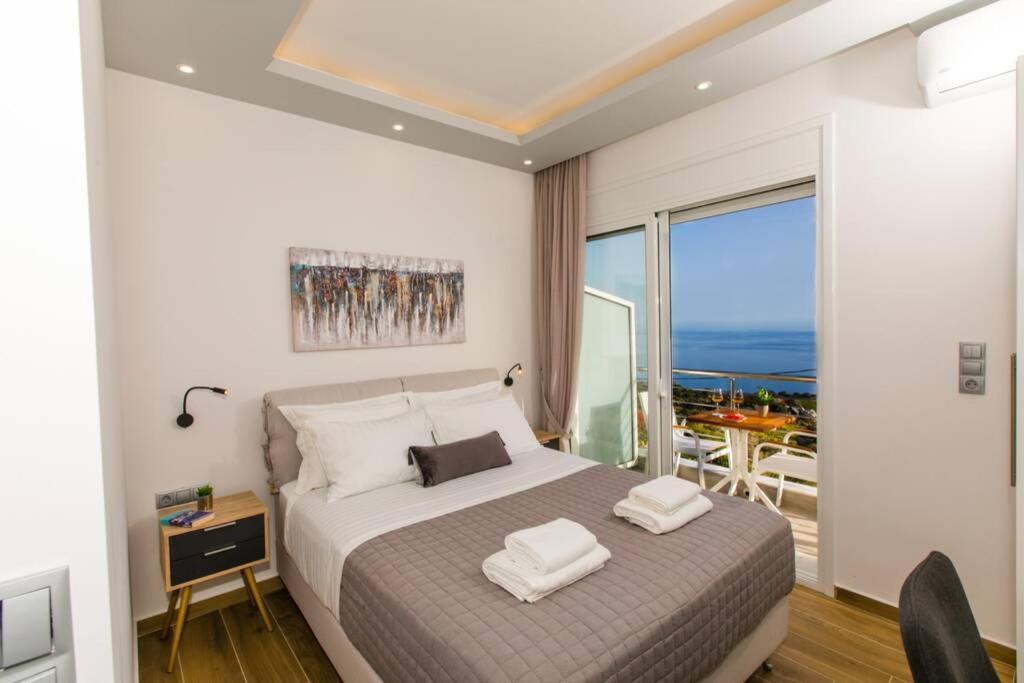 Chrysi'S Ocean View Retreat Villa Kerames Exterior foto