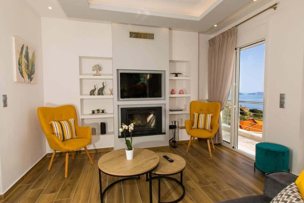 Chrysi'S Ocean View Retreat Villa Kerames Exterior foto