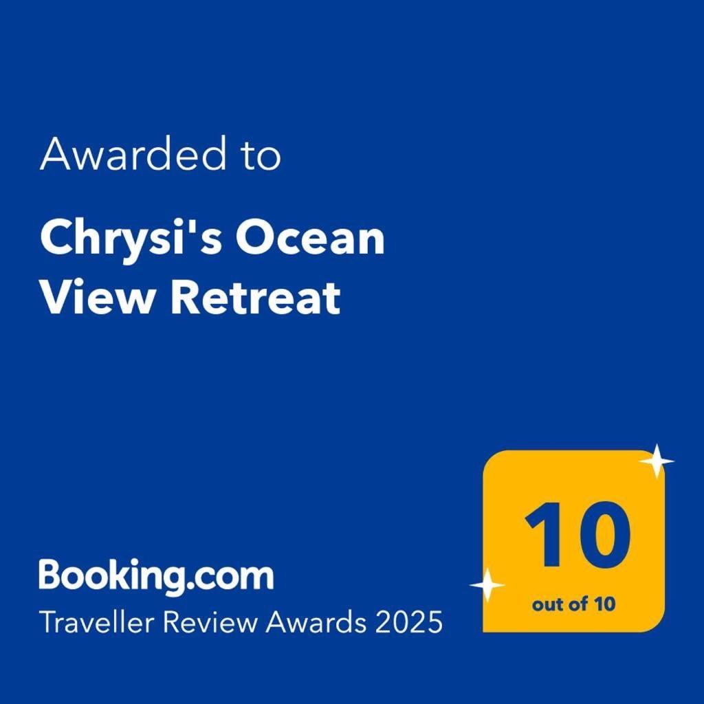 Chrysi'S Ocean View Retreat Villa Kerames Exterior foto